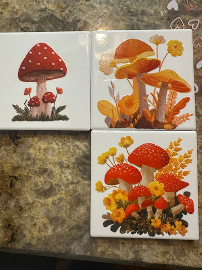 Mushroom Coasters
