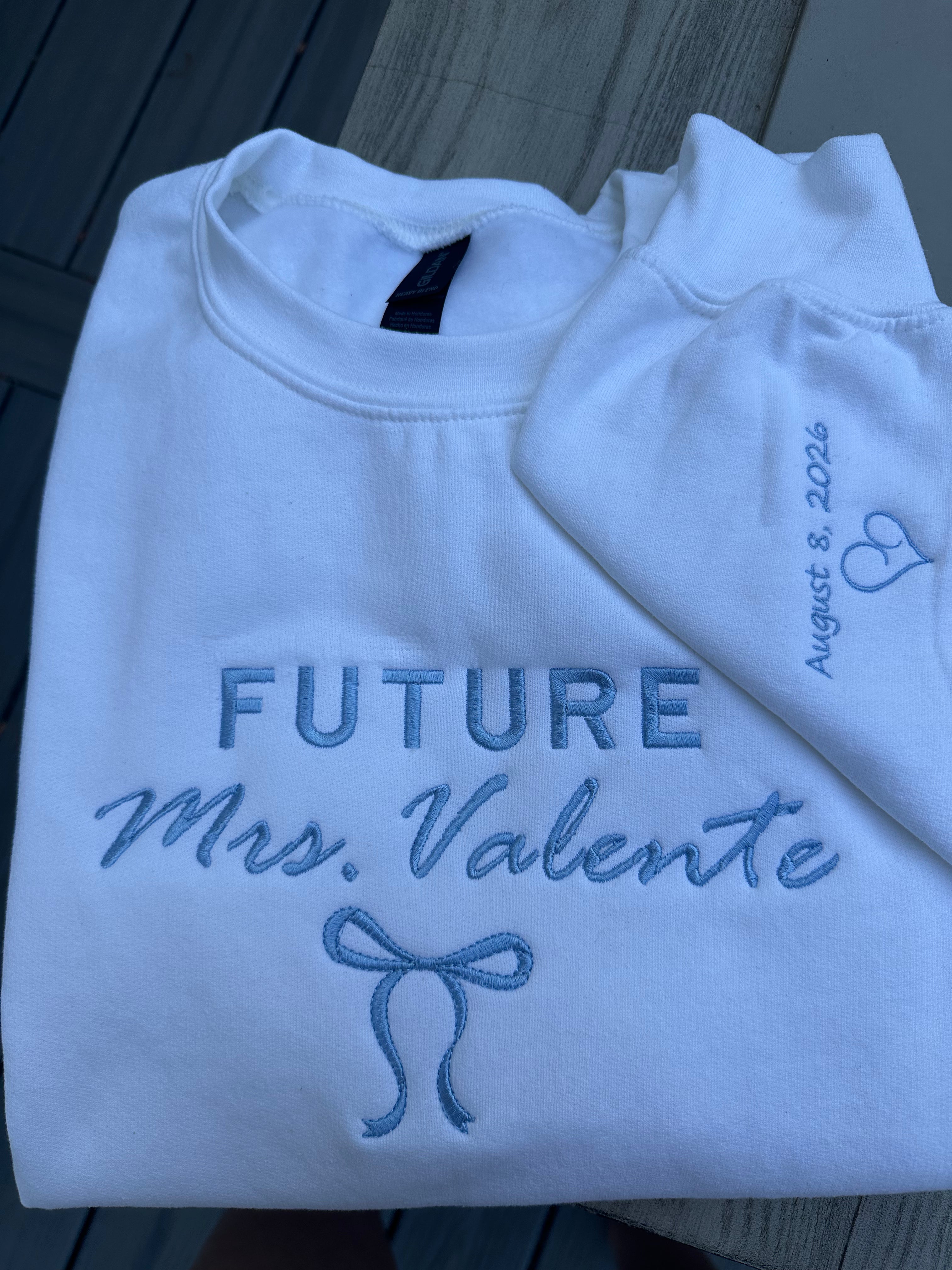 Personalized Bridal Shower Sweatshirt