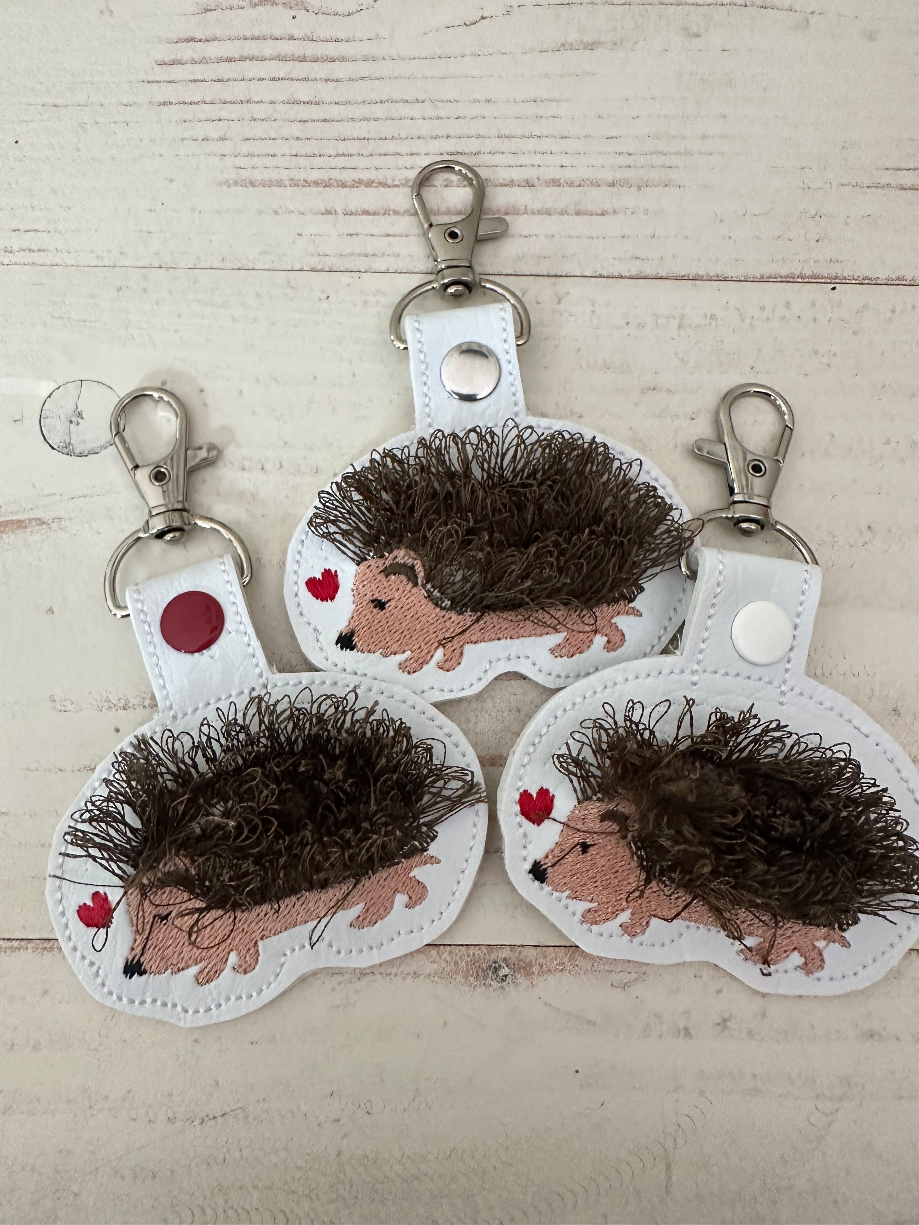 Hedgehog Keychain and Bag Tag