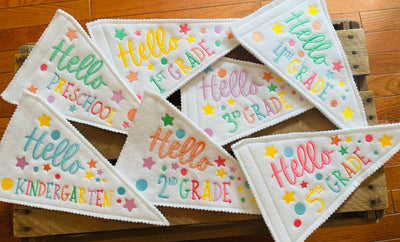Back to School Pennants